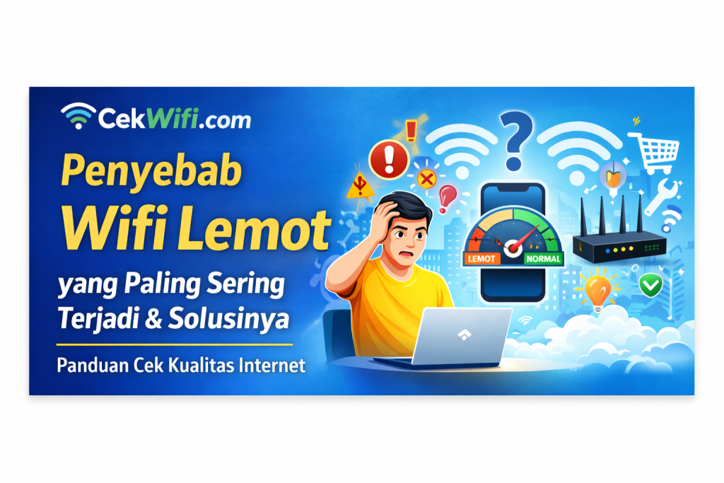 Penyebab Wifi Lemot yang Paling Sering Terjadi & Solusinya
