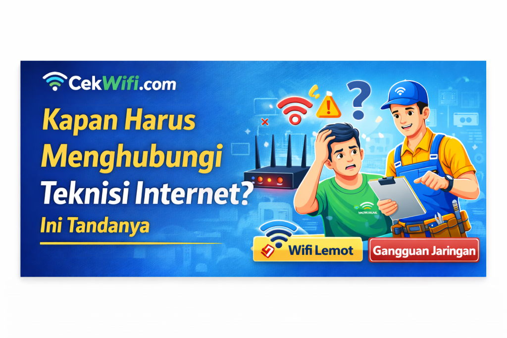 Kapan Harus Menghubungi Teknisi Internet?