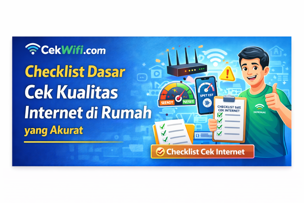 Checklist Dasar Cek Kualitas Internet di Rumah