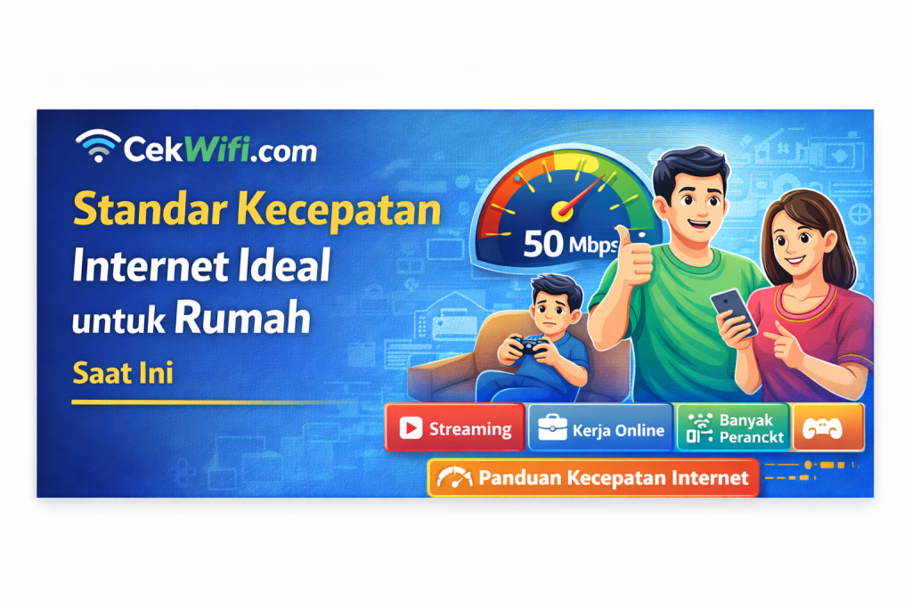 Standar Kecepatan Internet Ideal untuk Rumah