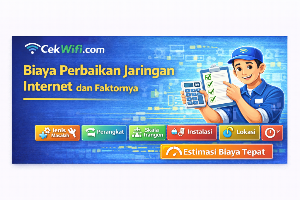 Biaya Perbaikan Jaringan Internet dan Faktor Penentunya