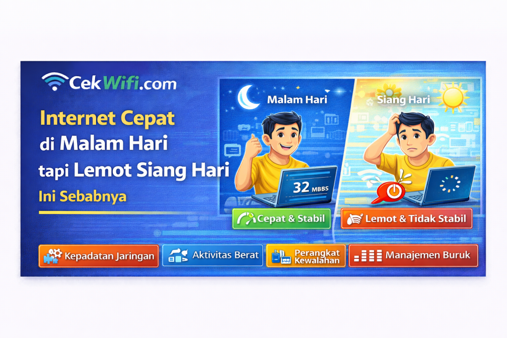 Internet Cepat di Malam Hari tapi Lemot Siang Hari