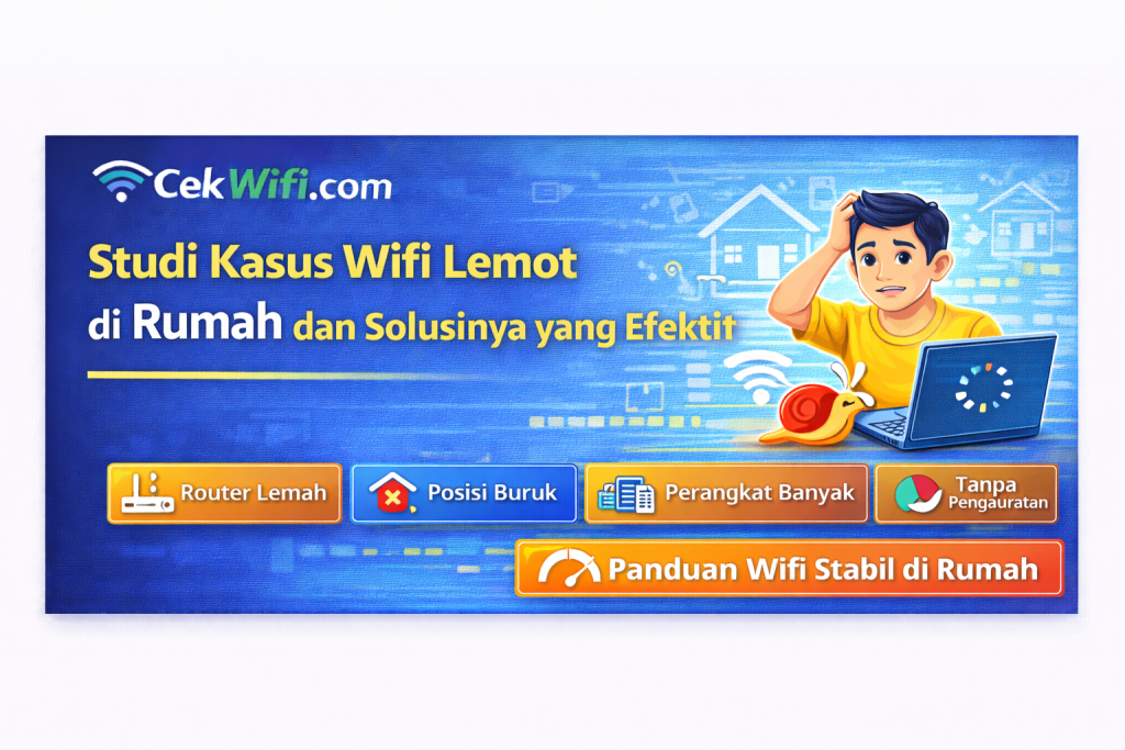 Studi Kasus Wifi Lemot di Rumah dan Solusinya yang Efektif