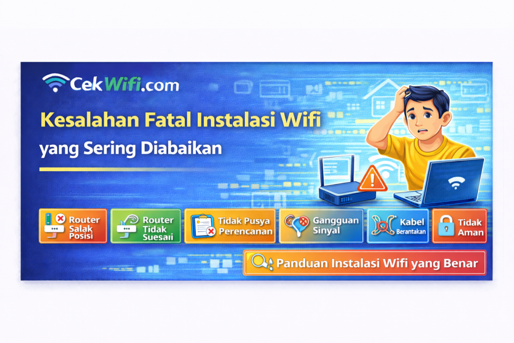 Kesalahan Fatal Instalasi Wifi yang Sering Diabaikan