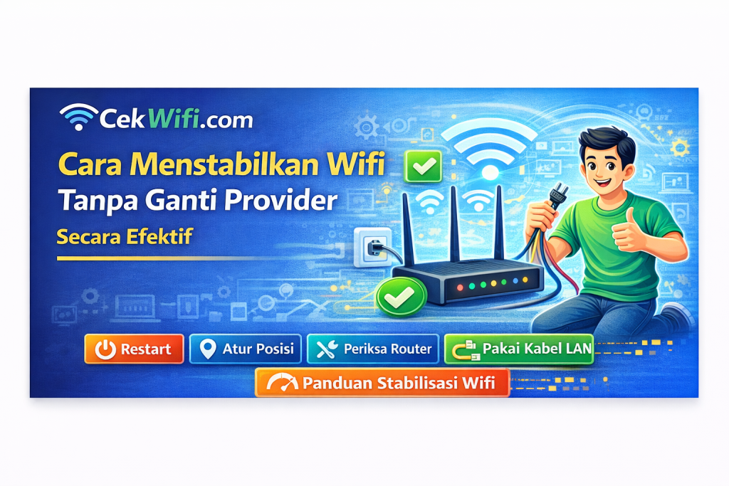 Cara Menstabilkan Wifi Tanpa Ganti Provider Secara Efektif