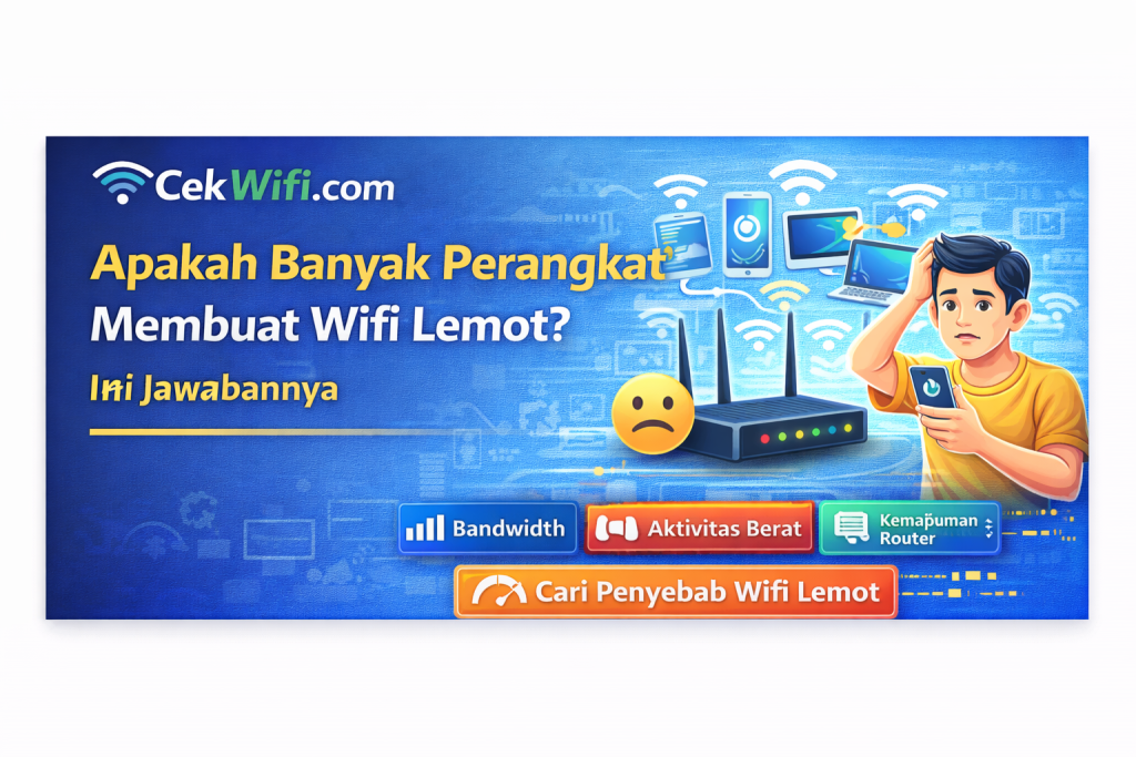 Apakah Banyak Perangkat Membuat Wifi Lemot? Ini Jawabannya