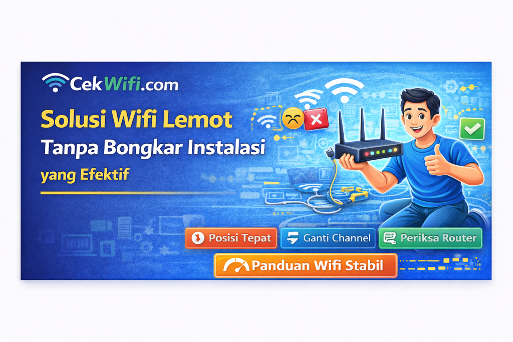 Solusi Wifi Lemot Tanpa Bongkar Instalasi yang Efektif