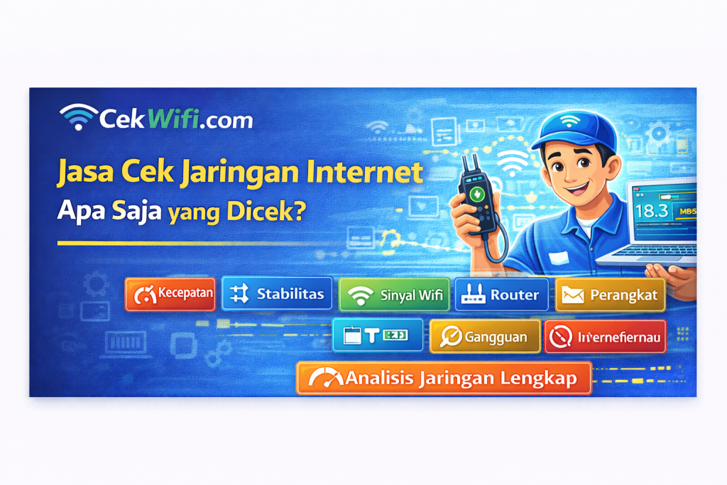 Jasa Cek Jaringan Internet: Apa Saja yang Dicek Teknisi?